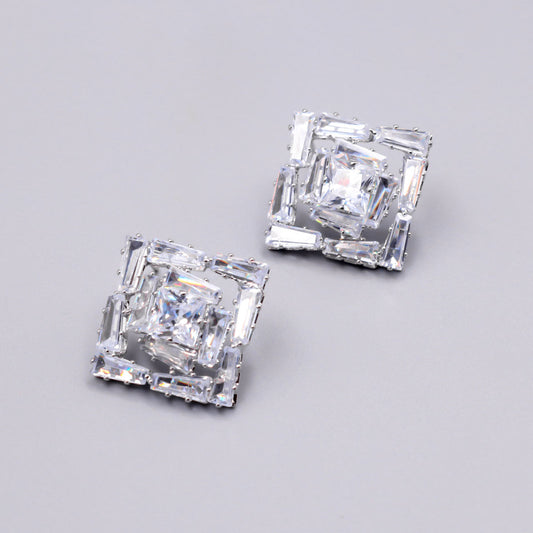 Charlotte White Earrings