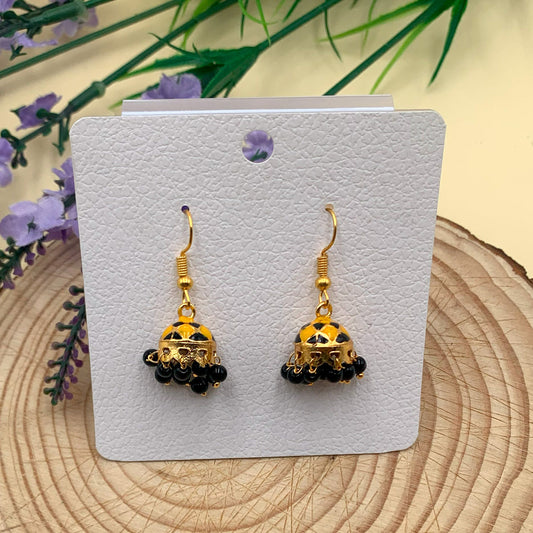 Indian Meenakari Jhumki Earrings