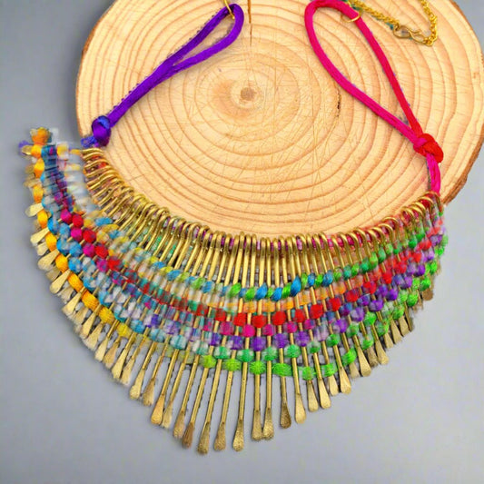 Multi Statement Tassel Necklace