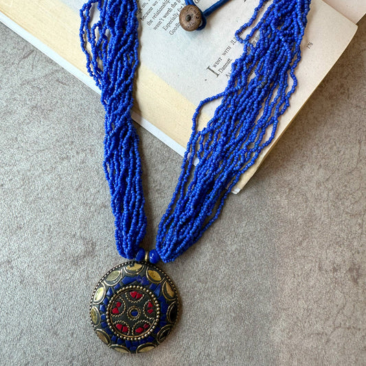 Antique Handcrafted Mosaic Mala