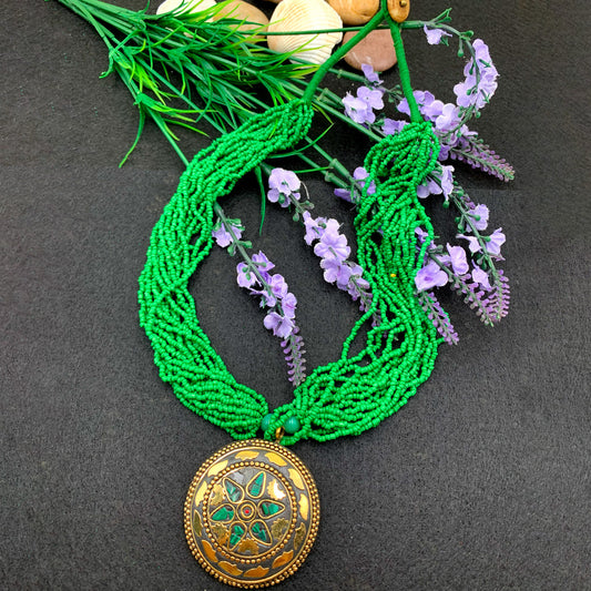 Antique Handcrafted Mosaic Mala