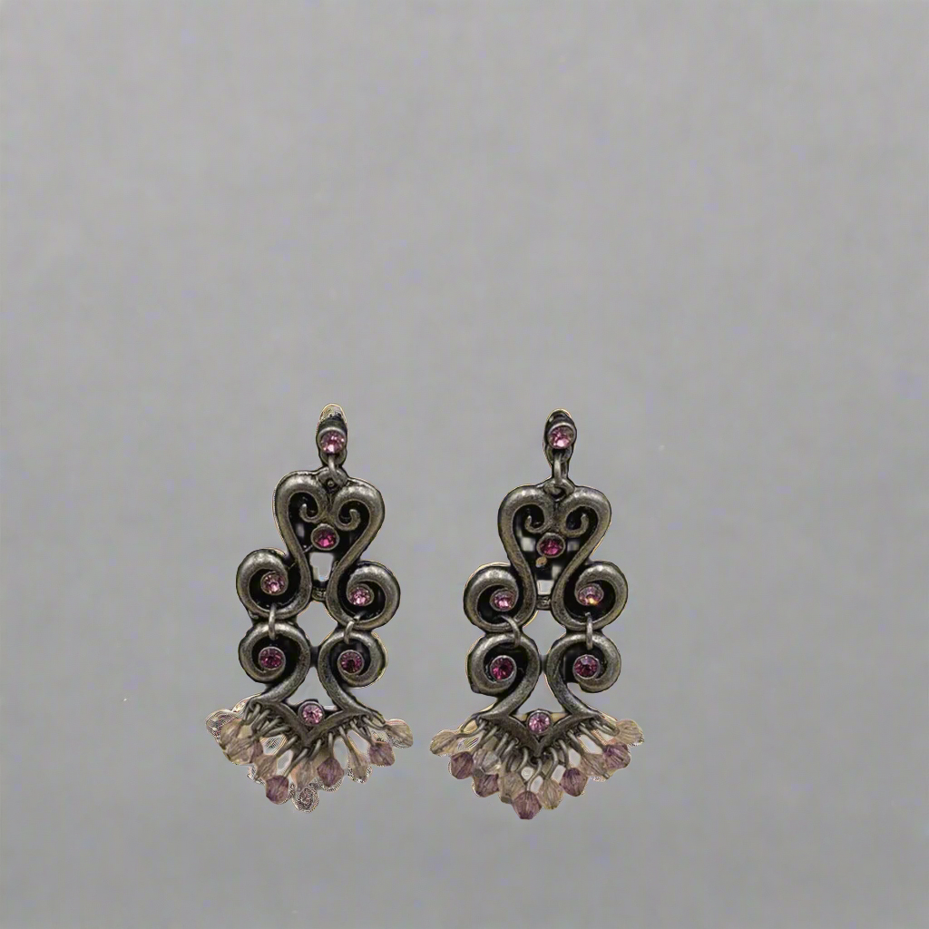 Chandeliers Tussles Oxidised Earrings