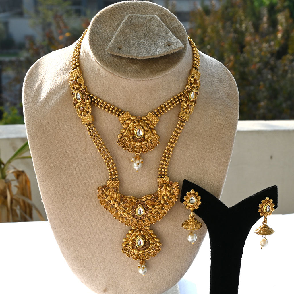 Trendy Indian Rajwadi Necklace
