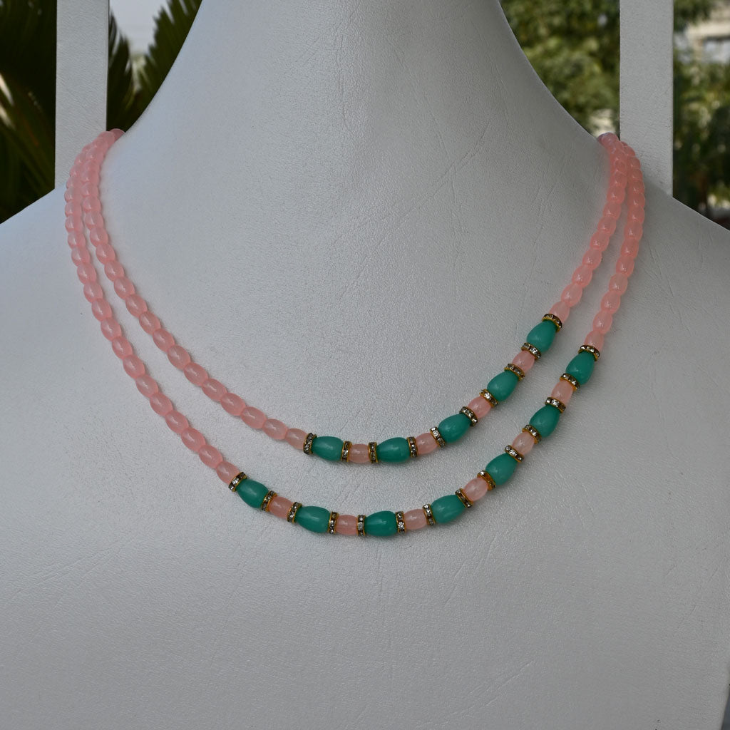 Turquoise& Sterling Pearls Mala