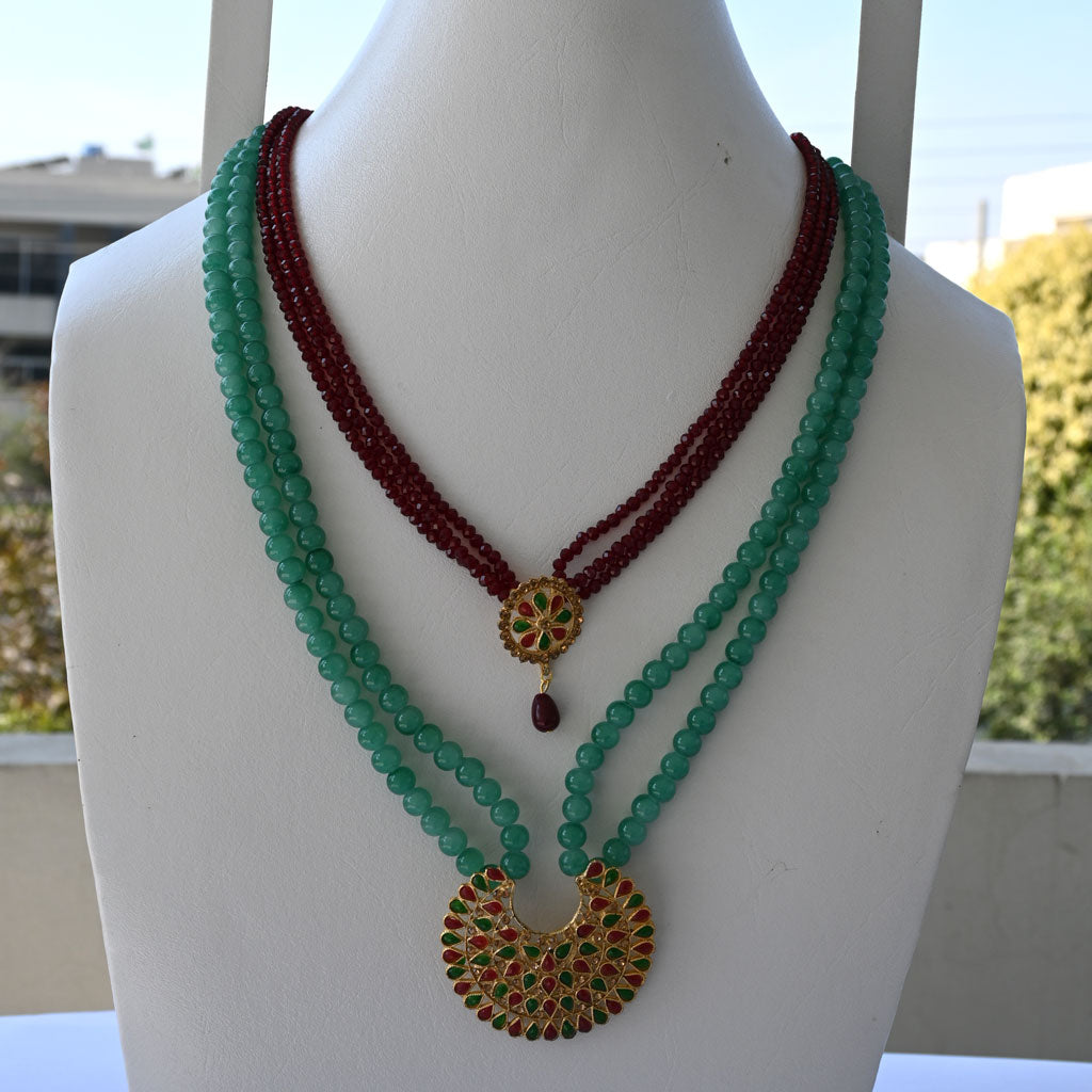 Monalisa Beads Doublet Mala