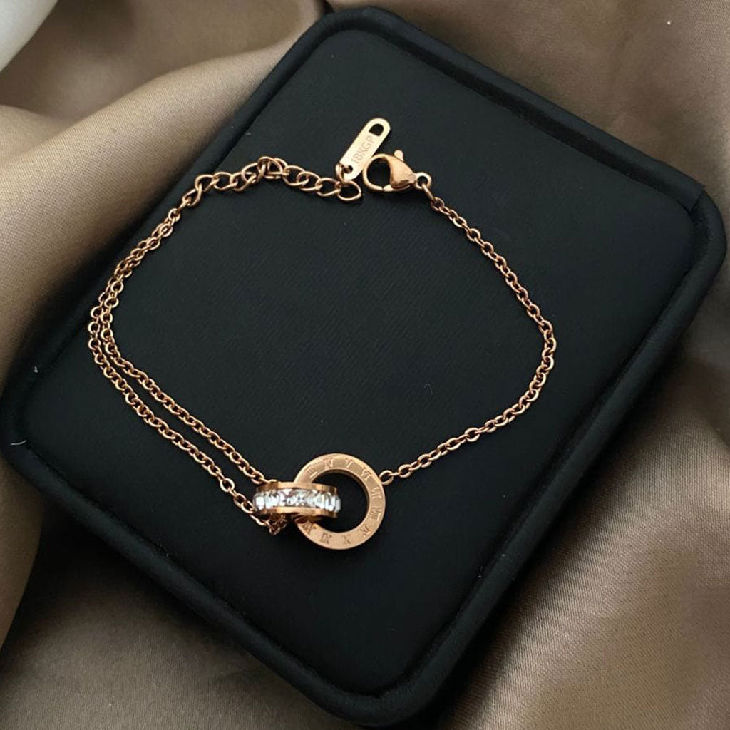 Titanium Square Round Bracelet