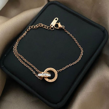 Titanium Square Round Bracelet