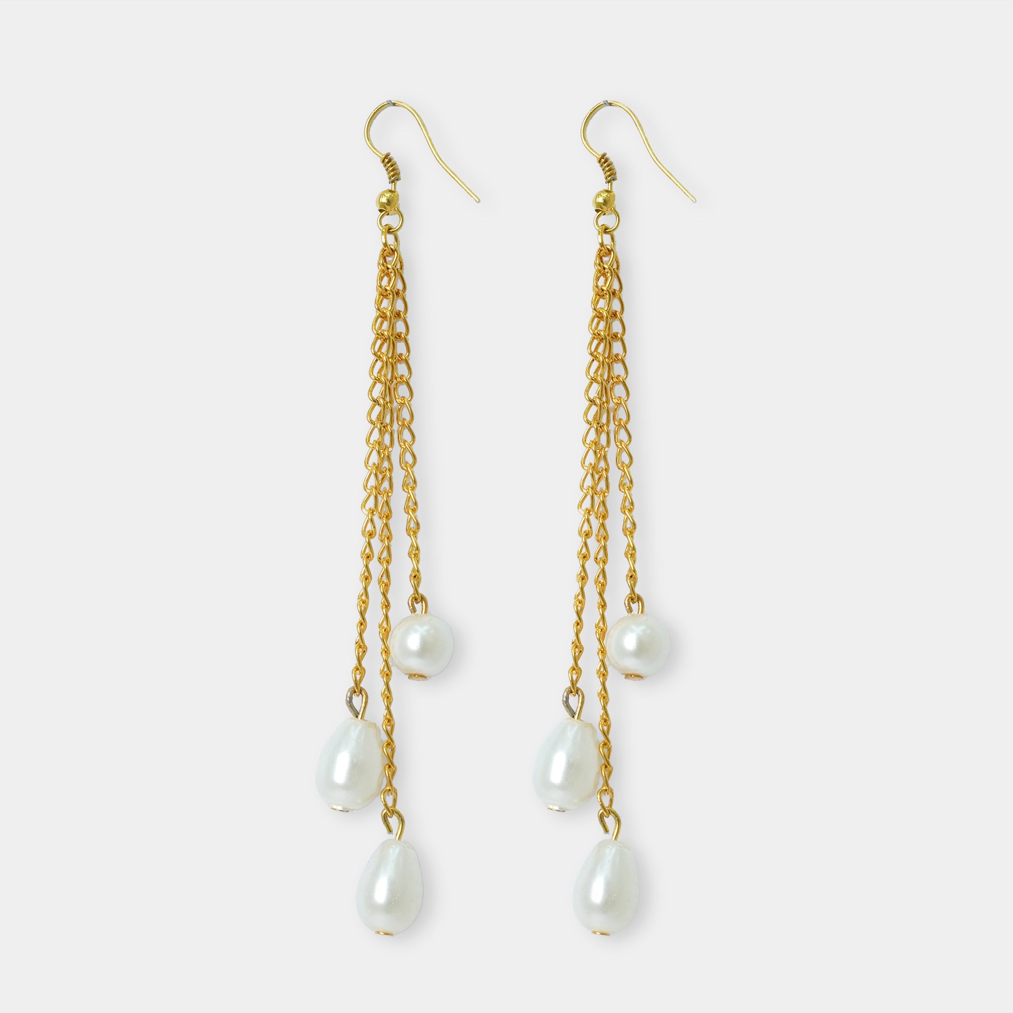 Long Pearl Earrings