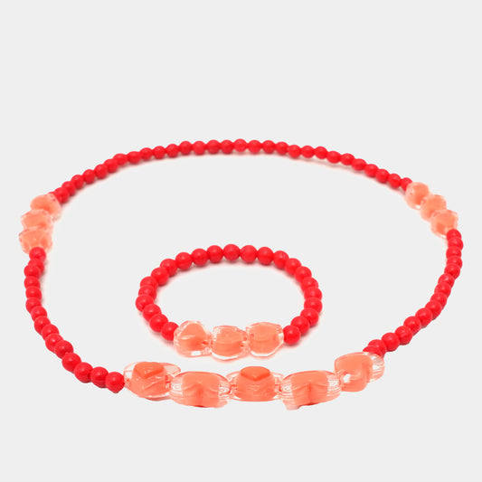 Shiny Pearl Kids Bracelet & Mala