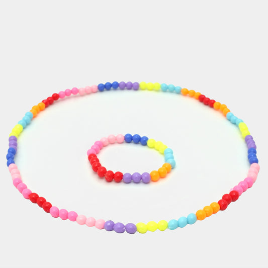 Shiny Pearl Kids Bracelet & Mala