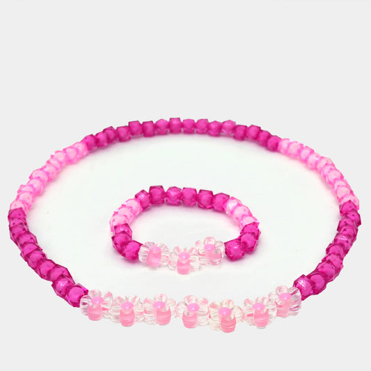Shiny Pearl Kids Bracelet & Mala