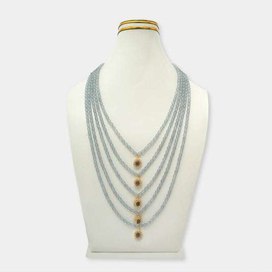 Emerald Sapphire Gemstone Mala