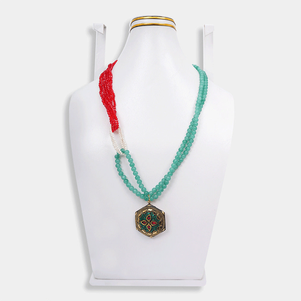 Pearls Crystal Shine Mala