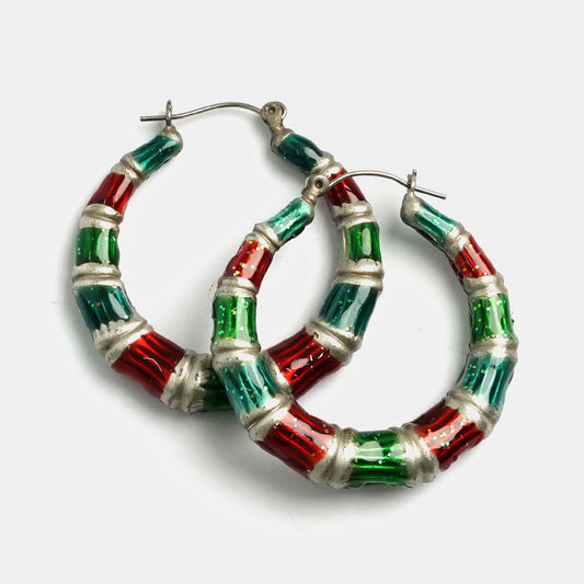 Elegant Large Hoops oxidized Earrings