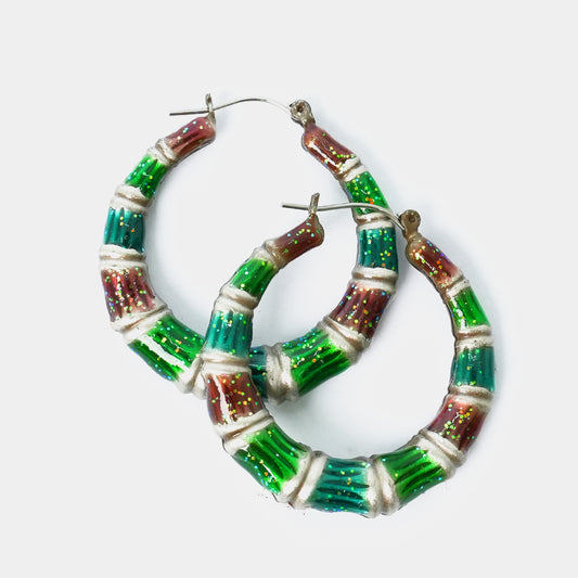 Elegant Large Hoops oxidized Earrings