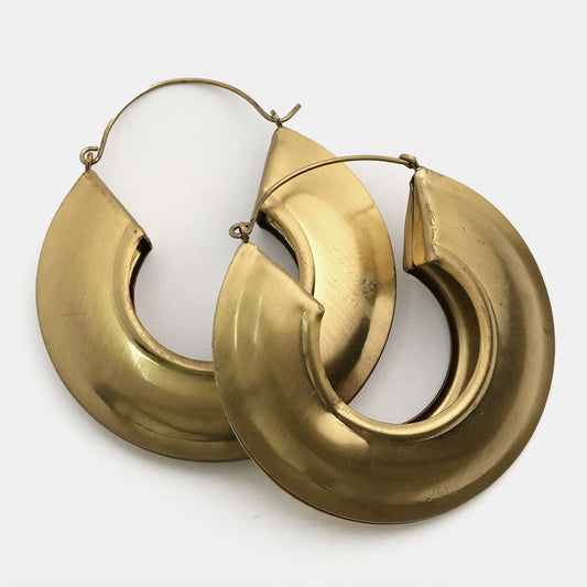 Sparkling Large Hoops Golden Earrings