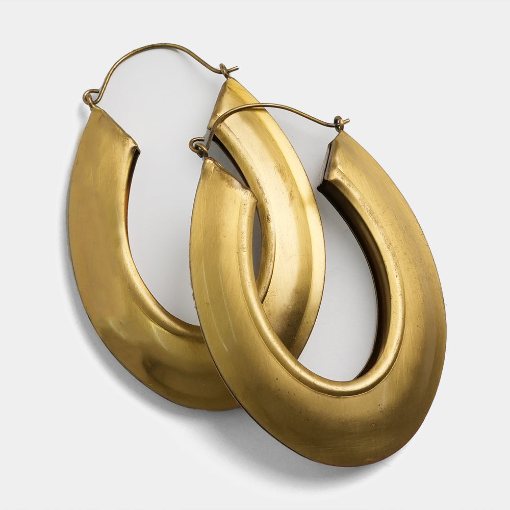 Sparkling Large Hoops Golden Earrings
