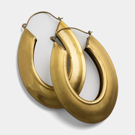 Sparkling Large Hoops Golden Earrings