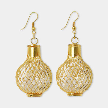 Metal Vase Decorative Earrings
