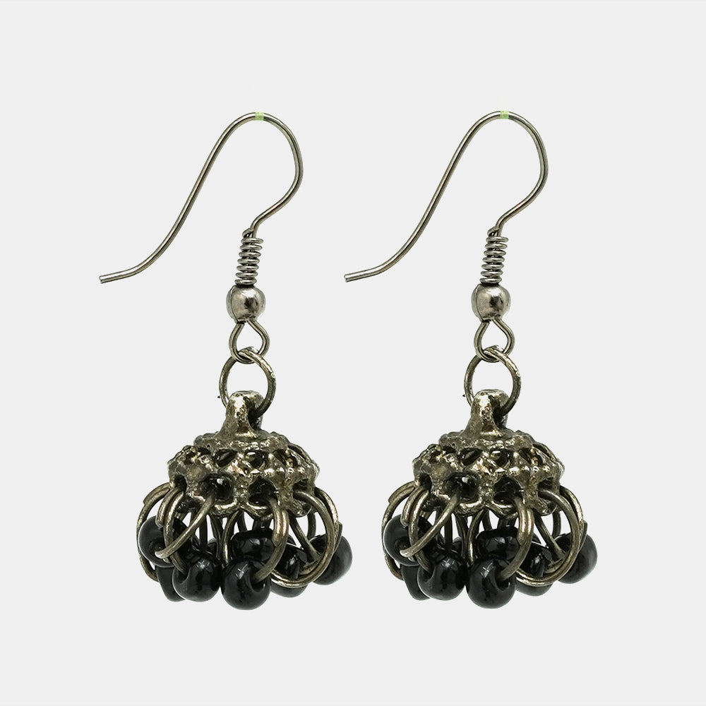 Indian Oxidized Small Jhumki Earrings