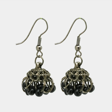Indian Oxidized Small Jhumki Earrings