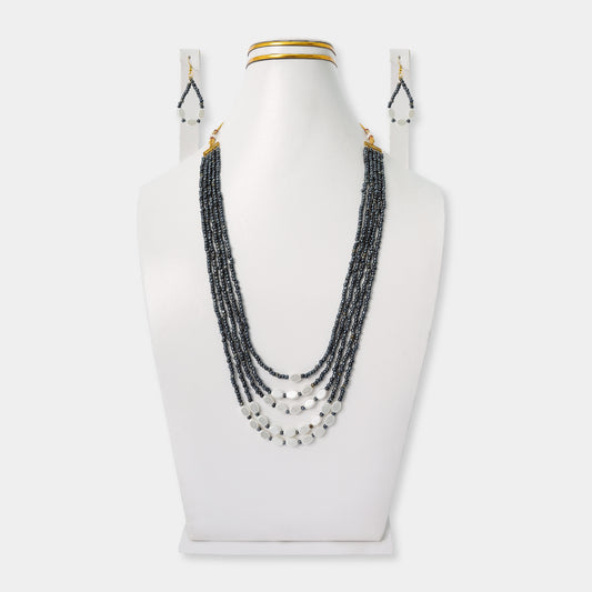 Ethnic Multistrand Pearl Mala