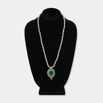 Premium Polki Drop Pearl Mala