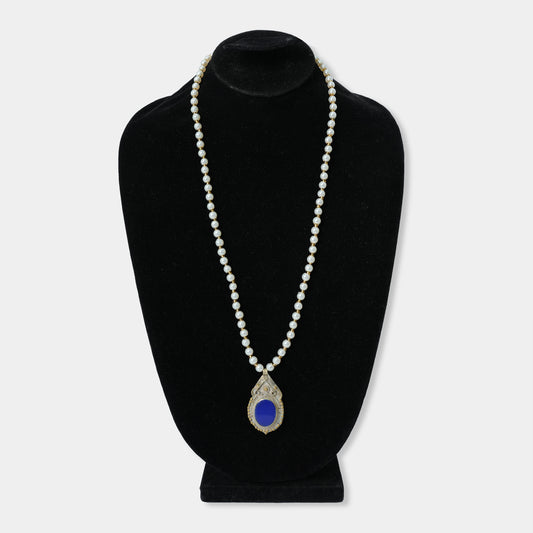 Premium Polki Drop Pearl Mala