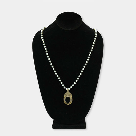 Premium Polki Drop Pearl Mala