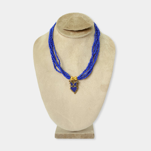 Traditional Blue Beaded Mala