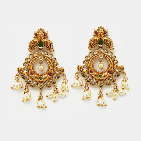 Rajwadi South Indian Earrings