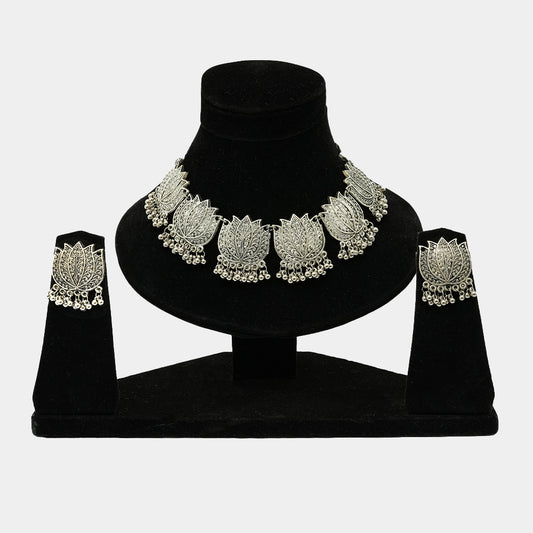 Antique Silver Afghani Choker Necklaces