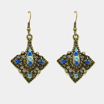 Florence Antique Style Oxidized Earrings