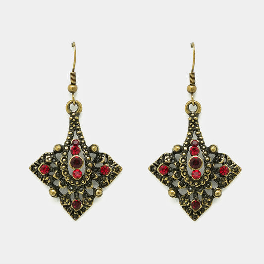 Florence Antique Style Oxidized Earrings