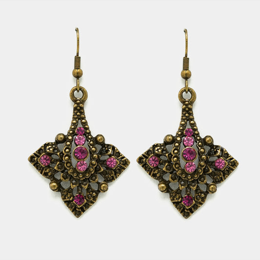 Florence Antique Style Oxidized Earrings