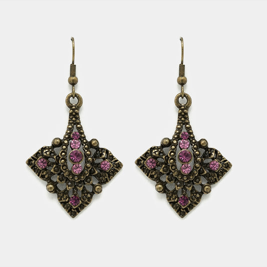 Florence Antique Style Oxidized Earrings