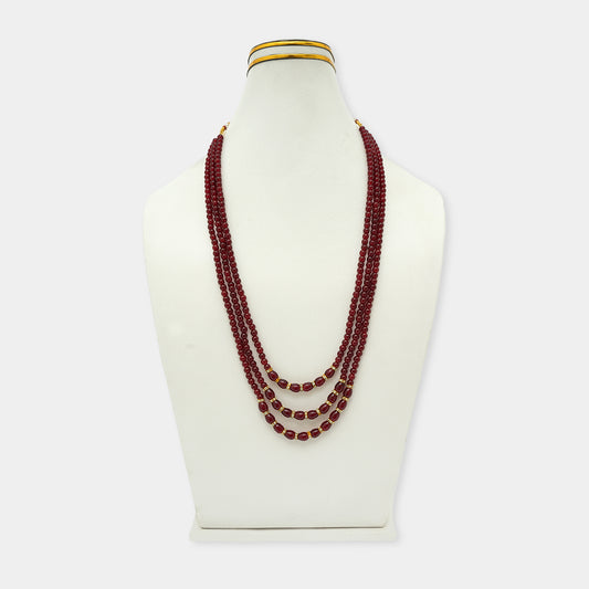 Crystal Pearl Ruby Mala