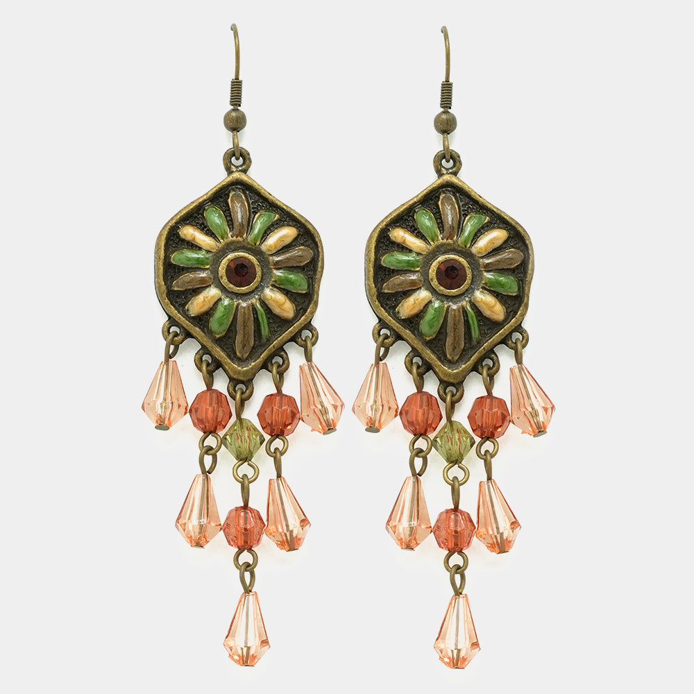 Drop Tussles Oxidized Earrings