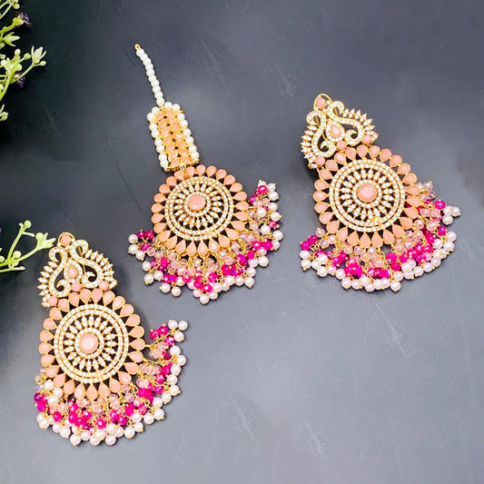 Kundan Bindiya Earrings