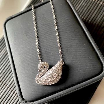 Duck Silver Stainless Steel Necklace