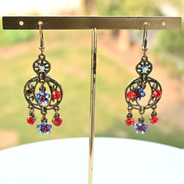 Sapphire crystal Earrings