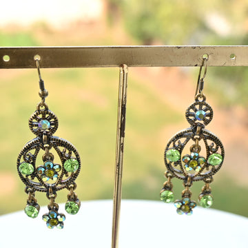 Sapphire crystal Earrings