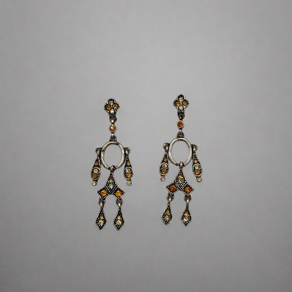 Drizzle Oxidised Earrings