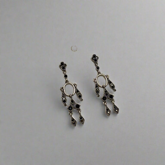 Drizzle Oxidised Earrings