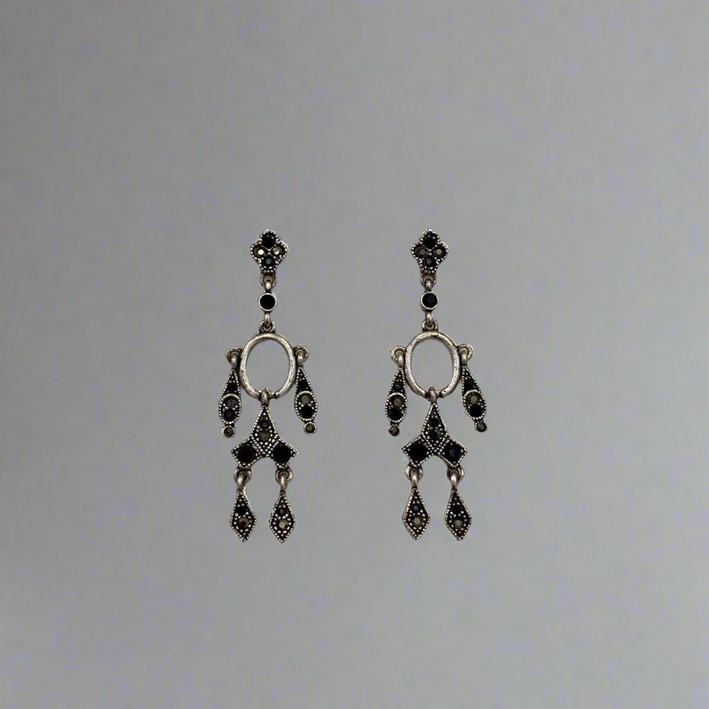 Drizzle Oxidised Earrings