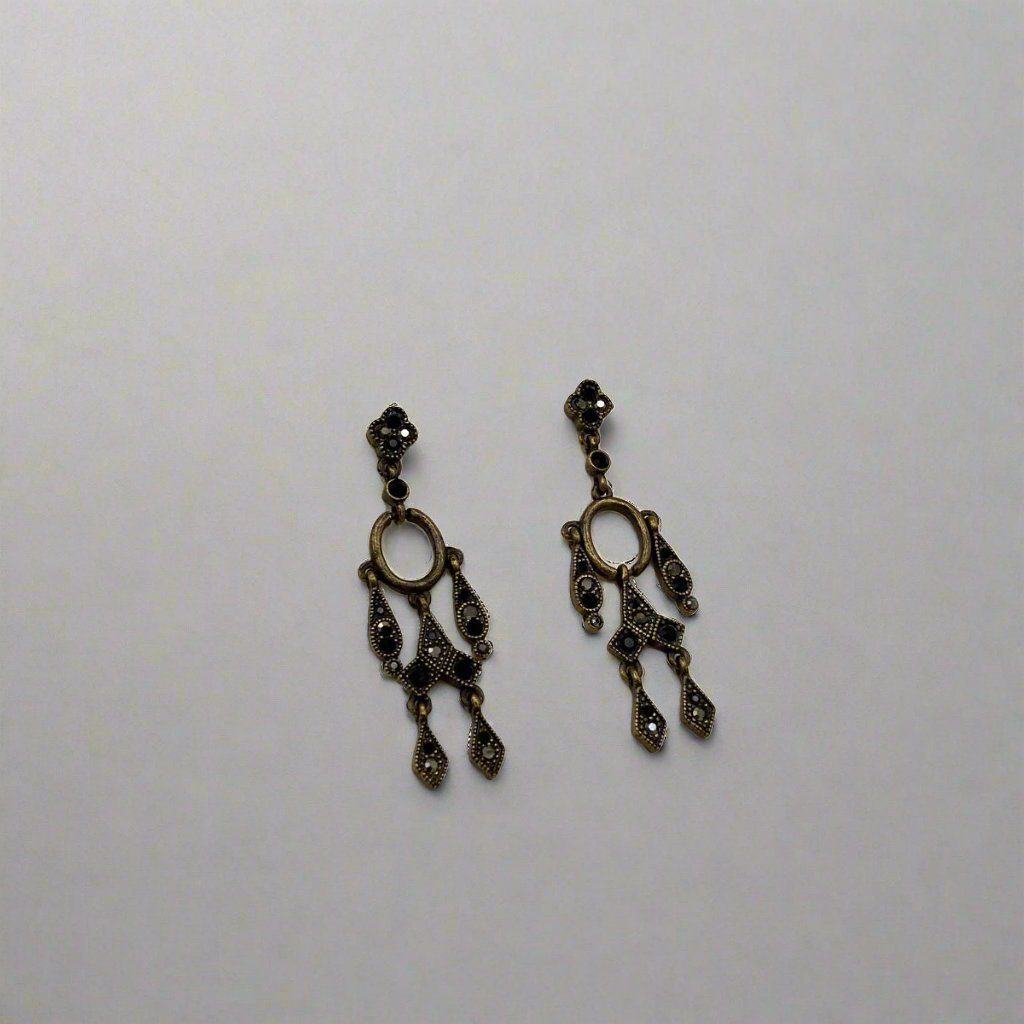 Drizzle Oxidised Earrings