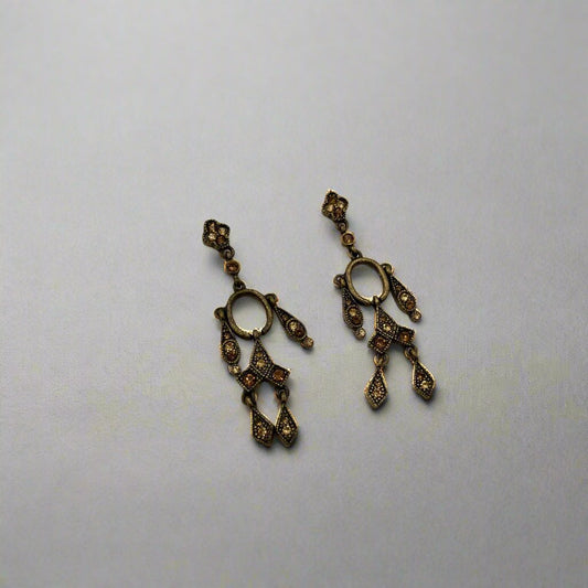 Drizzle Oxidised Earrings