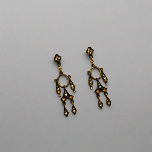 Drizzle Oxidised Earrings