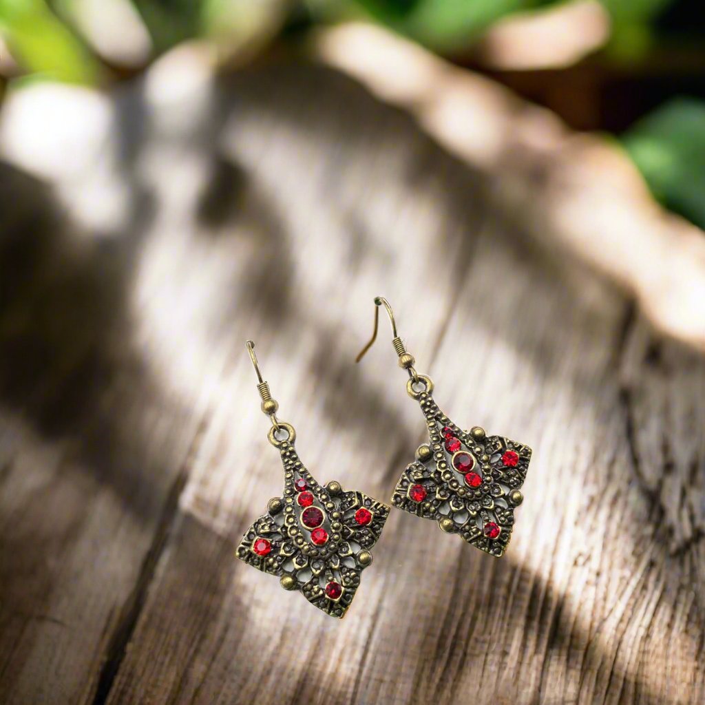 Vintage Antique Oxidised Earrings