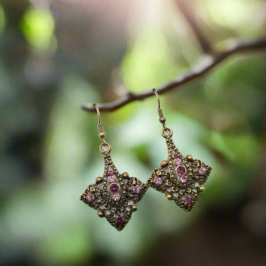 Vintage Antique Oxidised Earrings